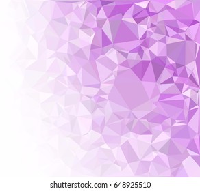 Purple Polygonal Mosaic Background, Creative Design Templates