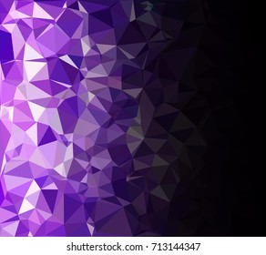 Purple Polygonal Mosaic Background, Creative Design Templates