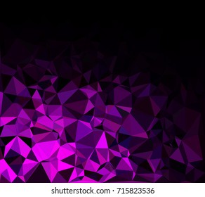 Purple Polygonal Mosaic Background, Creative Design Templates