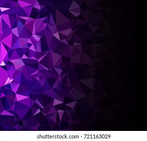 Purple Polygonal Mosaic Background, Creative Design Templates