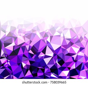Purple Polygonal Mosaic Background, Creative Design Templates