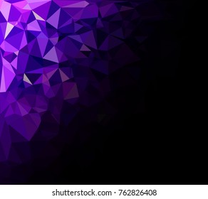 Purple Polygonal Mosaic Background, Creative Design Templates