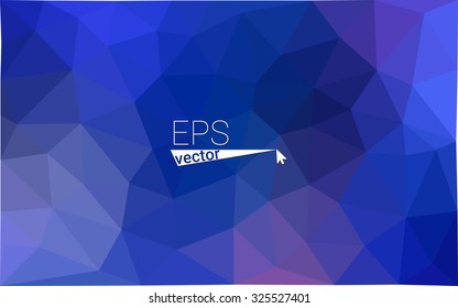 Purple Polygonal Mosaic Background, Vector illustration, Creative Business Design Templates