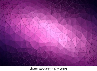 Purple polygonal texture with a stroke