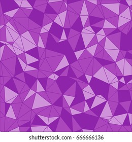 Purple polygonal. Vector abstract polygonal background. Triangular pattern. Geometric background