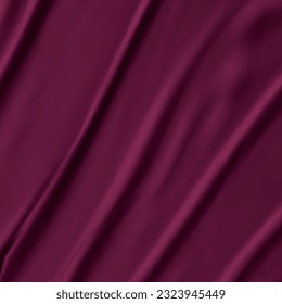 purple polypropylene bag. non-woven fabric with wavy pleats. 