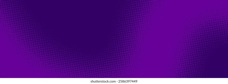 Purple pop art retro comic background with halftone dots design, vector illustration EPS10