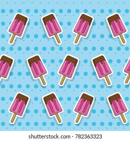 Purple popsicle design 