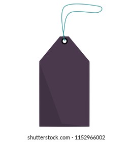 Purple price tag vector