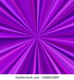Purple psychedelic abstract striped ray burst background design - vector exlosive graphic