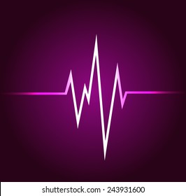 Purple Pulse Light Abstract Technology Background Stock Vector (Royalty ...