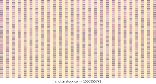 Purple and purple-blue horizontal rectangles on yellow background. Small rectangles evenly to each other. Calm colors. Background for posters, banners, business cards, videos, sites and blogs.