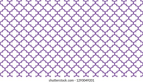 Purple Quatrefoil Background