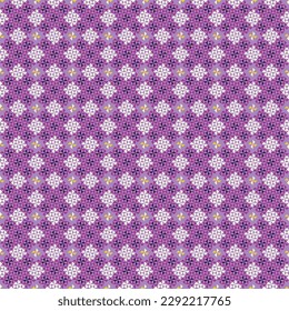 Purple Quilting Style Pinwheel Pattern Design