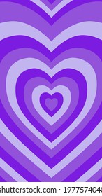 Purple rainbow gradient heart background vector illustration