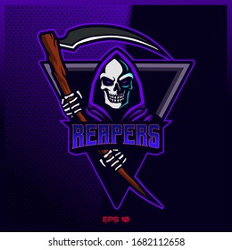 Purple Reapers One Schiete Esport Sport Stock Vector (Royalty Free ...