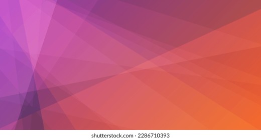 Purple and Red 3D Glowing Triangle Shaped Translucent Overlaying Geometric Shapes Pattern, Abstract Futuristic Vector Background, Texture Design, Template
