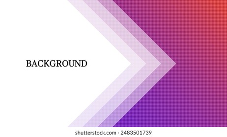 Purple and red abstract background with square pattern and triangular frame, modern geometric texture, overlay gradient. Presentation slide