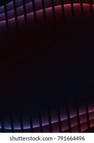 purple red abstract pixel curve background, square layer line, technology geometric background, vector illustration