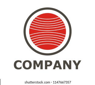 purple and red color circle world stamp logo design illustration template. vintage stamp style. shape like globe world map with orbital road.