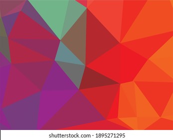 purple and red colorful polygon gradient vector background 
