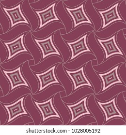 Purple red geometric seamless background. Dark deep red background for wallpapers, textile and fabrics