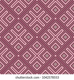 Purple red geometric seamless background. Dark deep red background for wallpapers, textile and fabrics