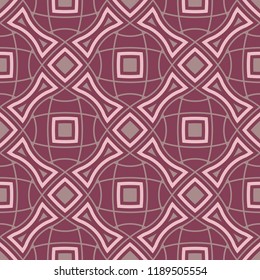 Purple red geometric seamless background. Dark deep red background for wallpapers, textile and fabrics