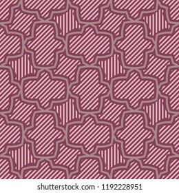 Purple red geometric seamless background. Dark deep red background for wallpapers, textile and fabrics