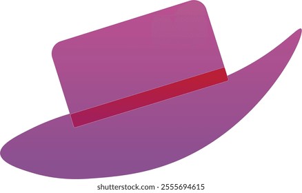 Purple Red Hat Vector For Holiday
