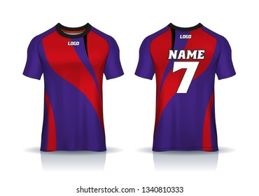 purple and red jersey