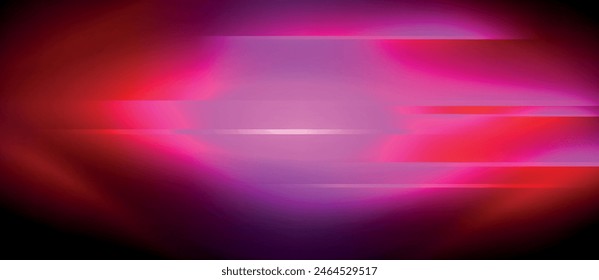 A purple and red light illuminates a dark background, creating a striking contrast and adding depth to the scene