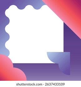 Purple red minimalist template gradient illustration background