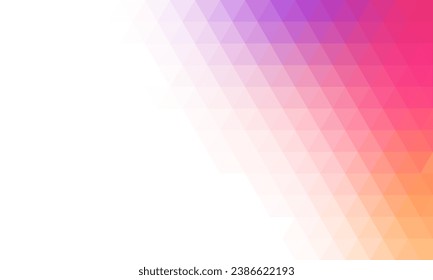 fondo de triángulo geométrico abstracto púrpura rojo y naranja