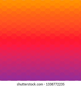 purple red  orange hexagon background.  geometric design 