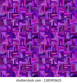 Purple repeating striped triangle tile mosaic pattern background - vector floor illustration