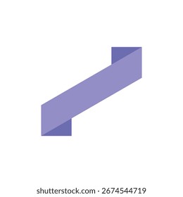 elemento de design de fita retro roxo