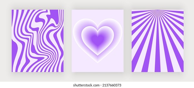 Purple retro sunburst wall art prints