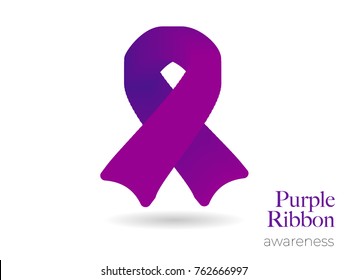 Purple Ribbon awareness solidarity.