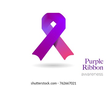 Purple Ribbon awareness solidarity.