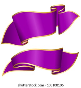 Purple ribbon collection