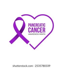 fita roxa com gráfico de coração
Vetor gráfico de conscientização do câncer pancreático Logo do vetor do câncer pancreático com coração Sensibilização para o câncer pancreático mês de novembro ilustração