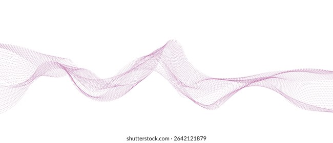 purple ribbon isolated on white background