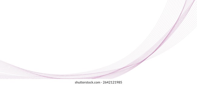 purple ribbon isolated on white background