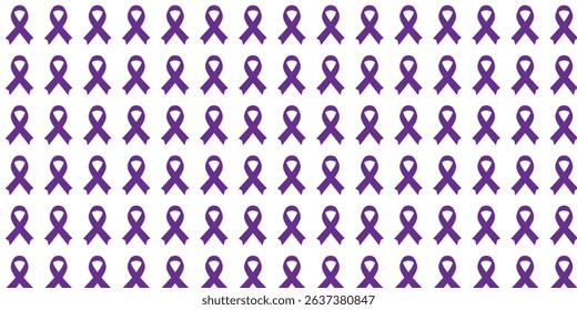 Purple Ribbon Pattern Background for Elder Abuse Awareness