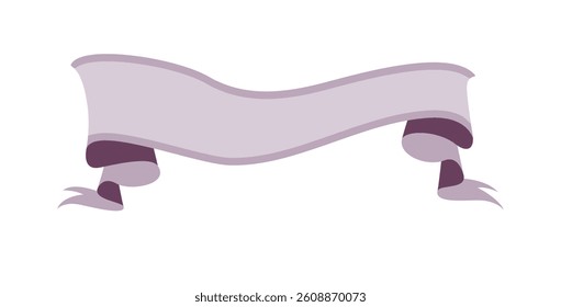 purple ribbon template vector illustration