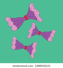 purple ribbon vector design that is suitable for use as an element in your design