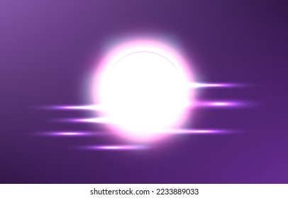 diseño de fondo de luz de la galaxia de anillos púrpura para fondo digital, marco, diseño gráfico, diseño web, papel, plantilla, fondo de pared.