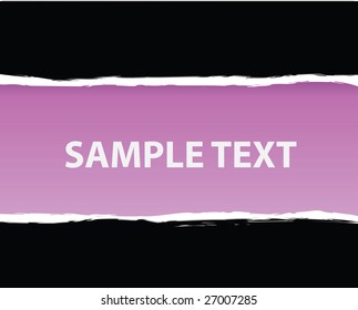 purple ripped paper in vector