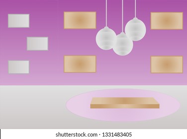 purple room interior